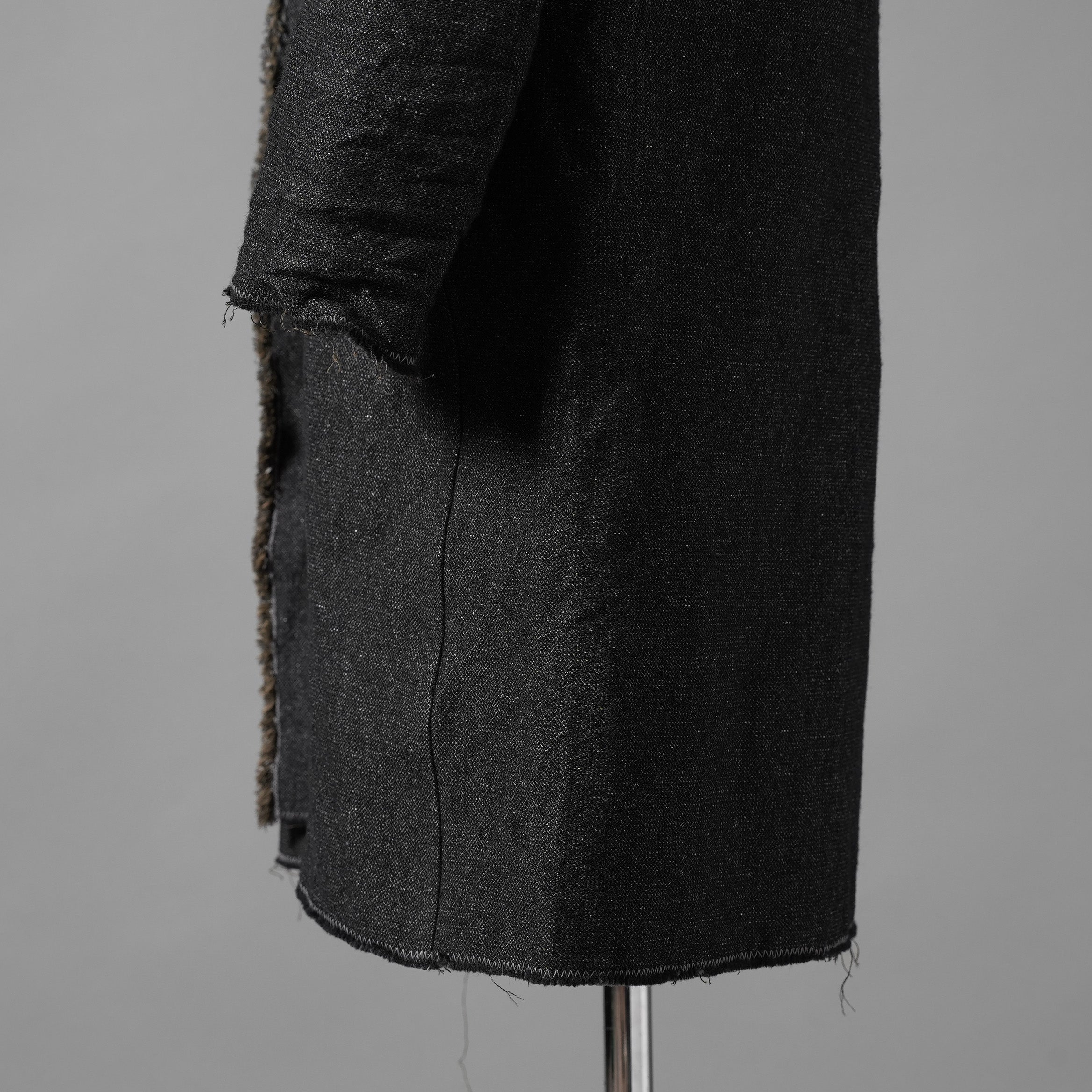 taichi murakami タイチ ムラカミ / 24AW 美品  “COIN” HOODED COAT テープシーム リバーシブルフーデッドコート / 4839 / size 6 (WASHED BLACK)