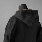 taichi murakami タイチ ムラカミ / 24AW 美品  “COIN” HOODED COAT テープシーム リバーシブルフーデッドコート / 4839 / size 6 (WASHED BLACK)