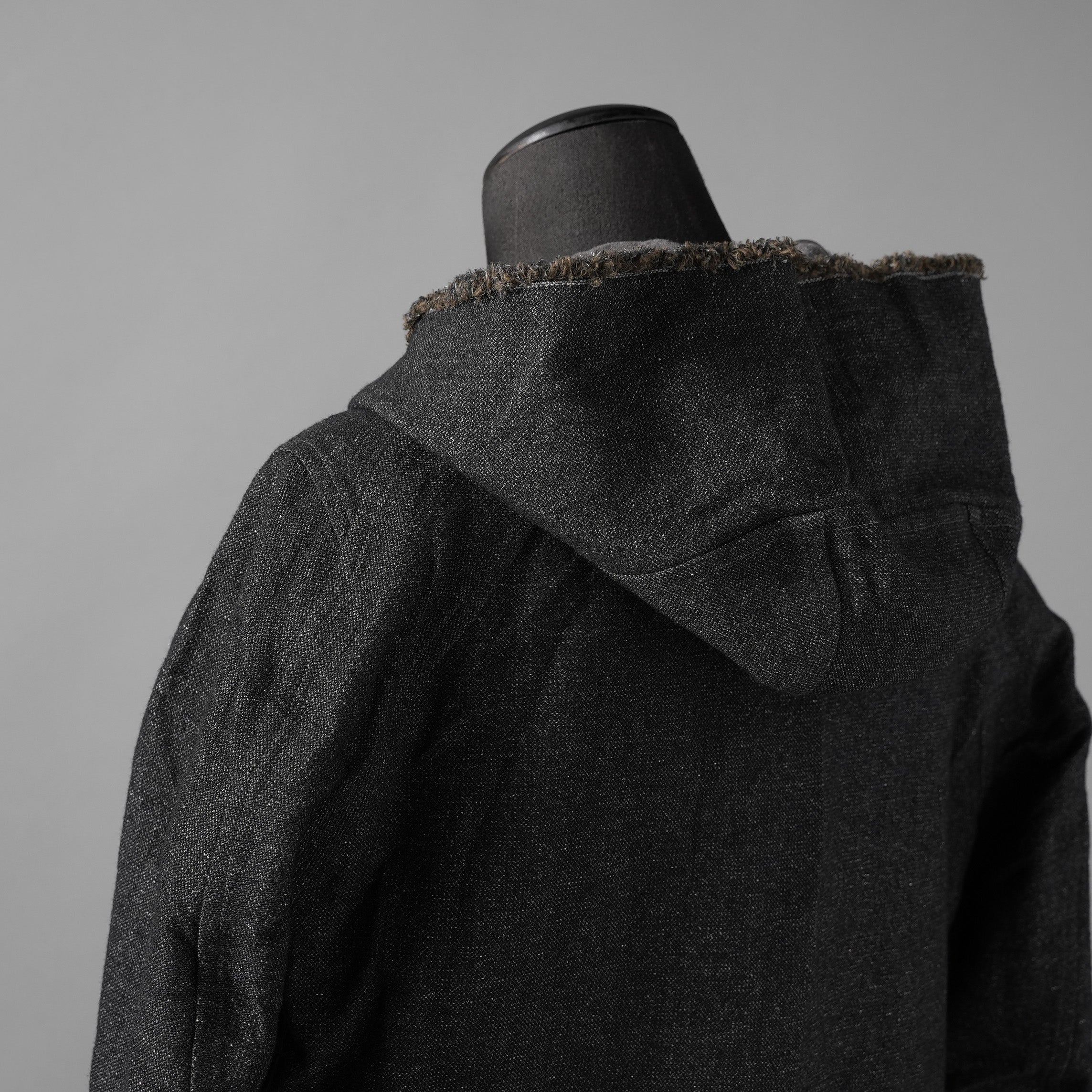 taichi murakami タイチ ムラカミ / 24AW 美品  “COIN” HOODED COAT テープシーム リバーシブルフーデッドコート / 4839 / size 6 (WASHED BLACK)