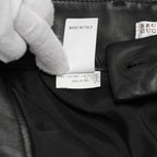 Brunello Cucinelli ブルネロクチネリ / 試着程度美品 20AW ラムスキン タックトラウザーズ テーパード レザー パンツ / M0NCAP7061 / size 38 (BLACK) レディース