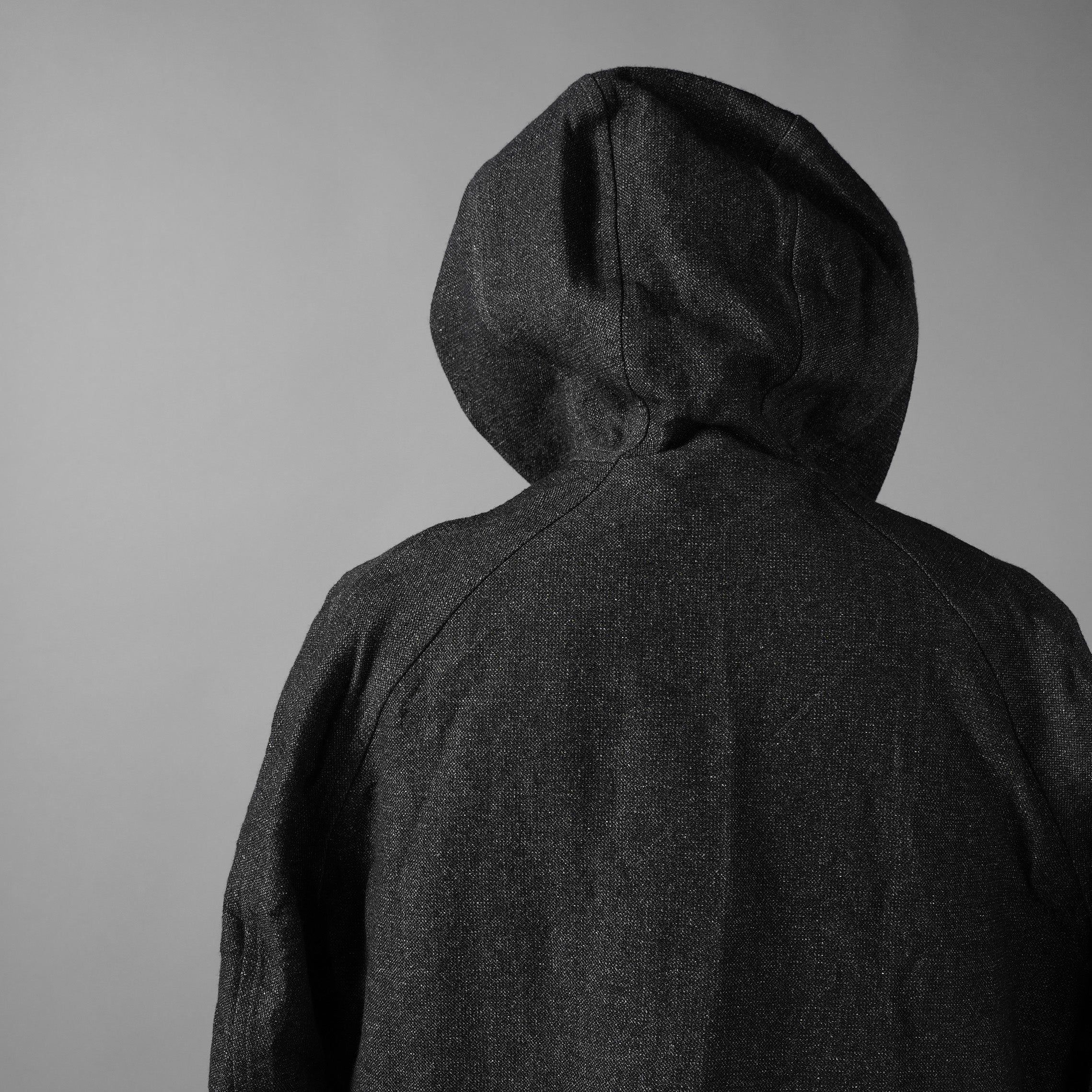 taichi murakami タイチ ムラカミ / 24AW 美品  “COIN” HOODED COAT テープシーム リバーシブルフーデッドコート / 4839 / size 6 (WASHED BLACK)