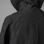 taichi murakami タイチ ムラカミ / 24AW 美品  “COIN” HOODED COAT テープシーム リバーシブルフーデッドコート / 4839 / size 6 (WASHED BLACK)