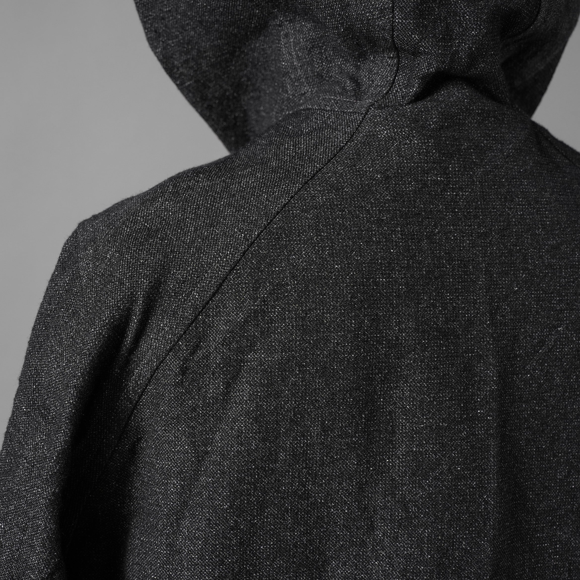 taichi murakami タイチ ムラカミ / 24AW 美品  “COIN” HOODED COAT テープシーム リバーシブルフーデッドコート / 4839 / size 6 (WASHED BLACK)