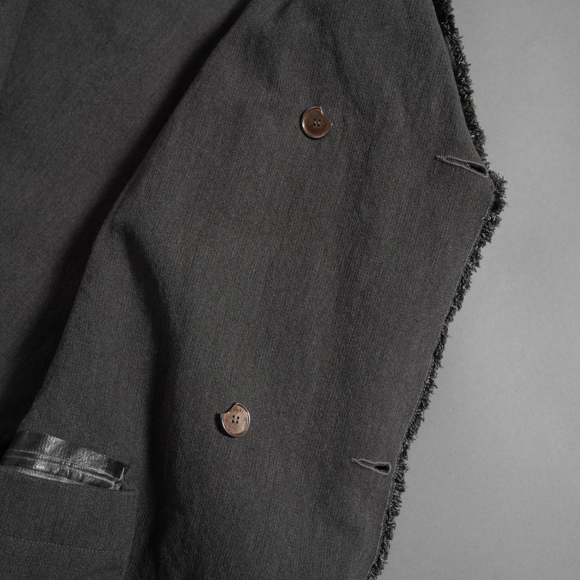 taichi murakami タイチ ムラカミ / 24AW 美品  “COIN” HOODED COAT テープシーム リバーシブルフーデッドコート / 4839 / size 6 (WASHED BLACK)
