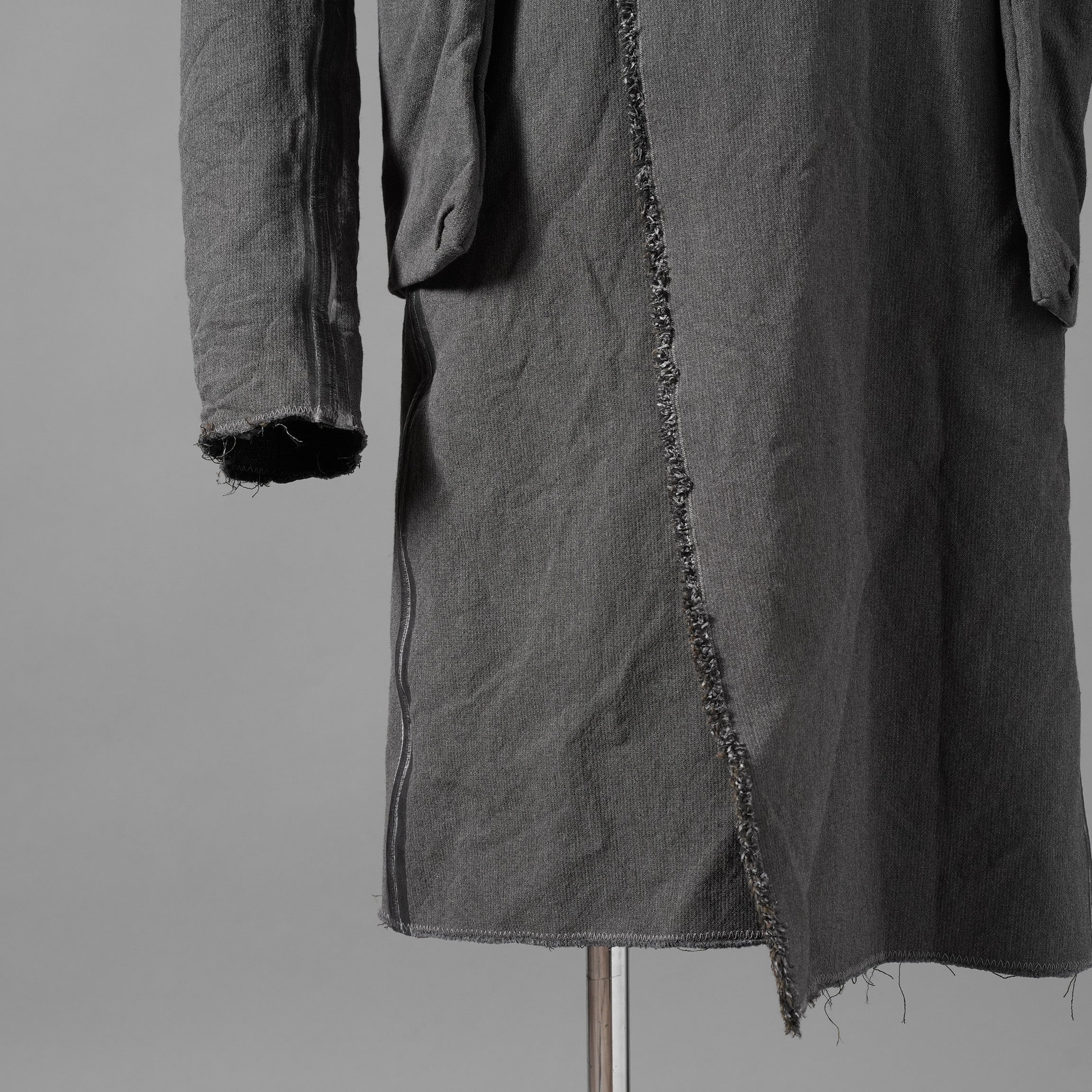 taichi murakami タイチ ムラカミ / 24AW 美品  “COIN” HOODED COAT テープシーム リバーシブルフーデッドコート / 4839 / size 6 (WASHED BLACK)