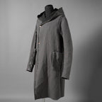 taichi murakami タイチ ムラカミ / 24AW 美品  “COIN” HOODED COAT テープシーム リバーシブルフーデッドコート / 4839 / size 6 (WASHED BLACK)