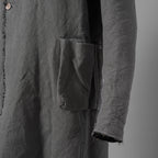 taichi murakami タイチ ムラカミ / 24AW 美品  “COIN” HOODED COAT テープシーム リバーシブルフーデッドコート / 4839 / size 6 (WASHED BLACK)
