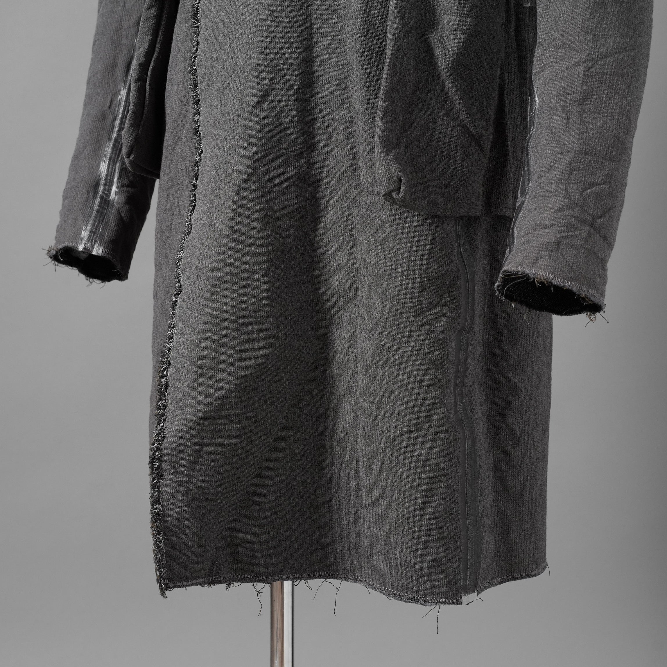 taichi murakami タイチ ムラカミ / 24AW 美品  “COIN” HOODED COAT テープシーム リバーシブルフーデッドコート / 4839 / size 6 (WASHED BLACK)