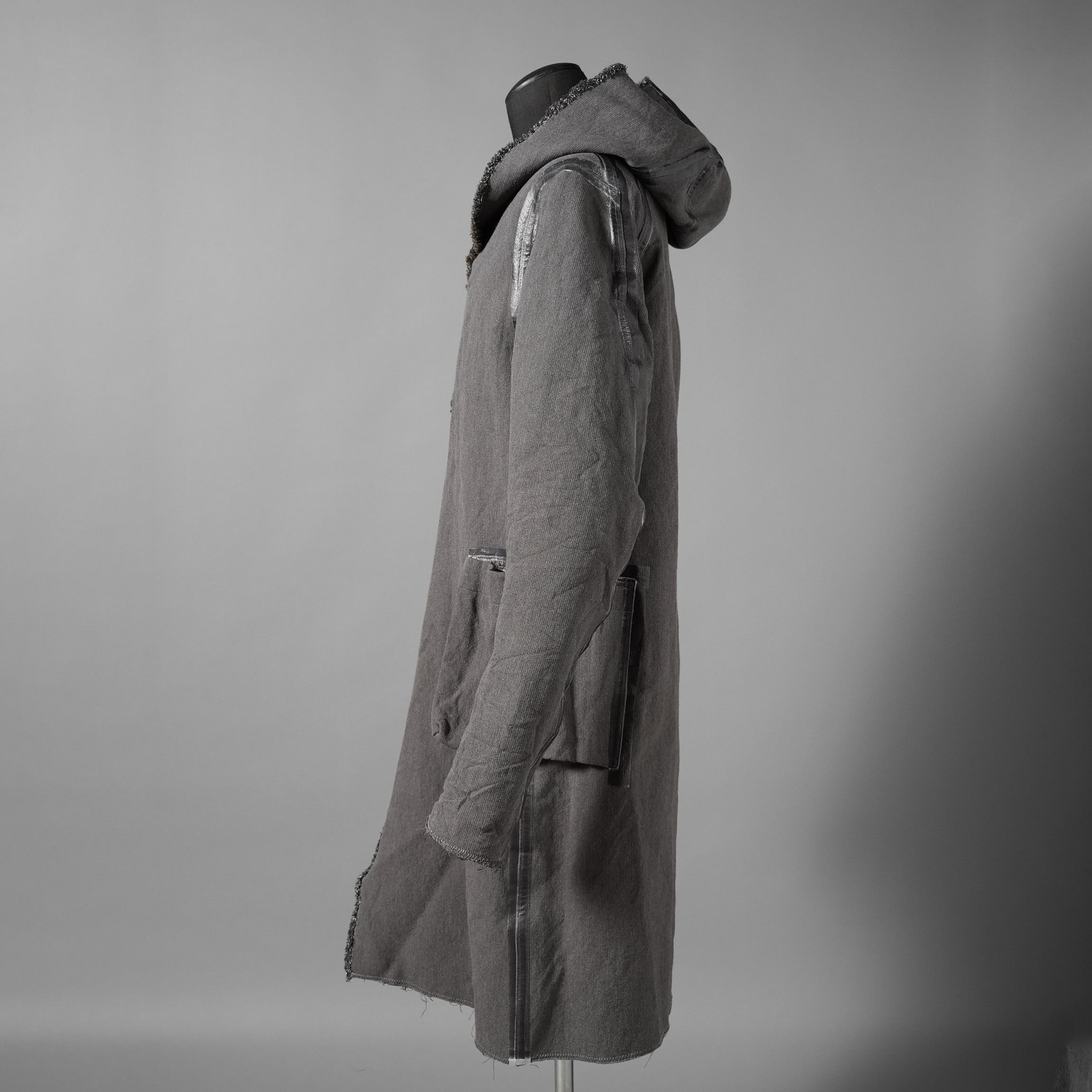 taichi murakami タイチ ムラカミ / 24AW 美品  “COIN” HOODED COAT テープシーム リバーシブルフーデッドコート / 4839 / size 6 (WASHED BLACK)