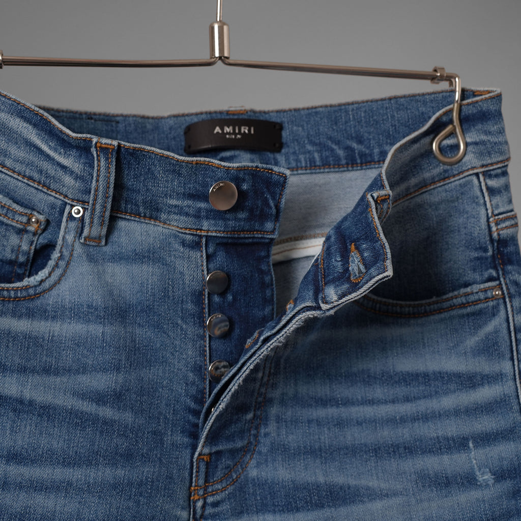 AMIRI アミリ / 美品 stack jean denim スキニー ストレッチデニム パンツ / 02-231-41-000043 / size 29 (INDIGO) 352205-in-ue