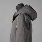taichi murakami タイチ ムラカミ / 24AW 美品  “COIN” HOODED COAT テープシーム リバーシブルフーデッドコート / 4839 / size 6 (WASHED BLACK)