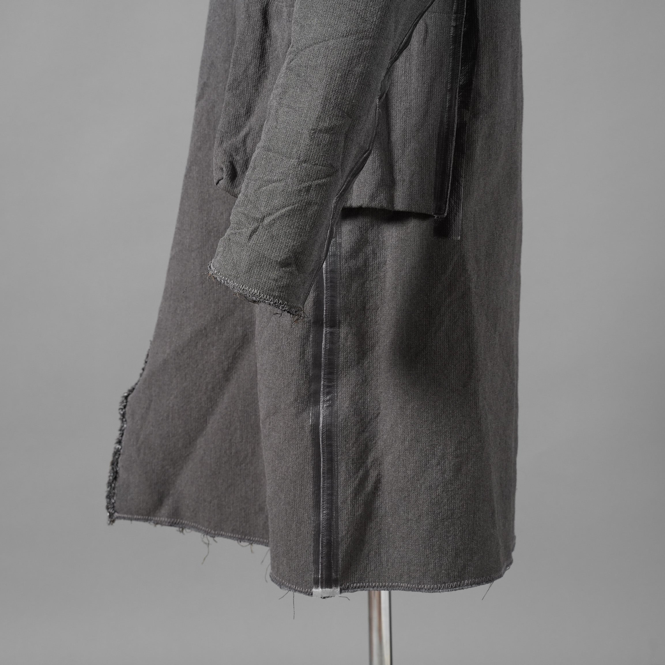 taichi murakami タイチ ムラカミ / 24AW 美品  “COIN” HOODED COAT テープシーム リバーシブルフーデッドコート / 4839 / size 6 (WASHED BLACK)
