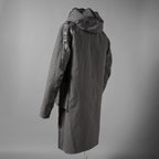 taichi murakami タイチ ムラカミ / 24AW 美品  “COIN” HOODED COAT テープシーム リバーシブルフーデッドコート / 4839 / size 6 (WASHED BLACK)