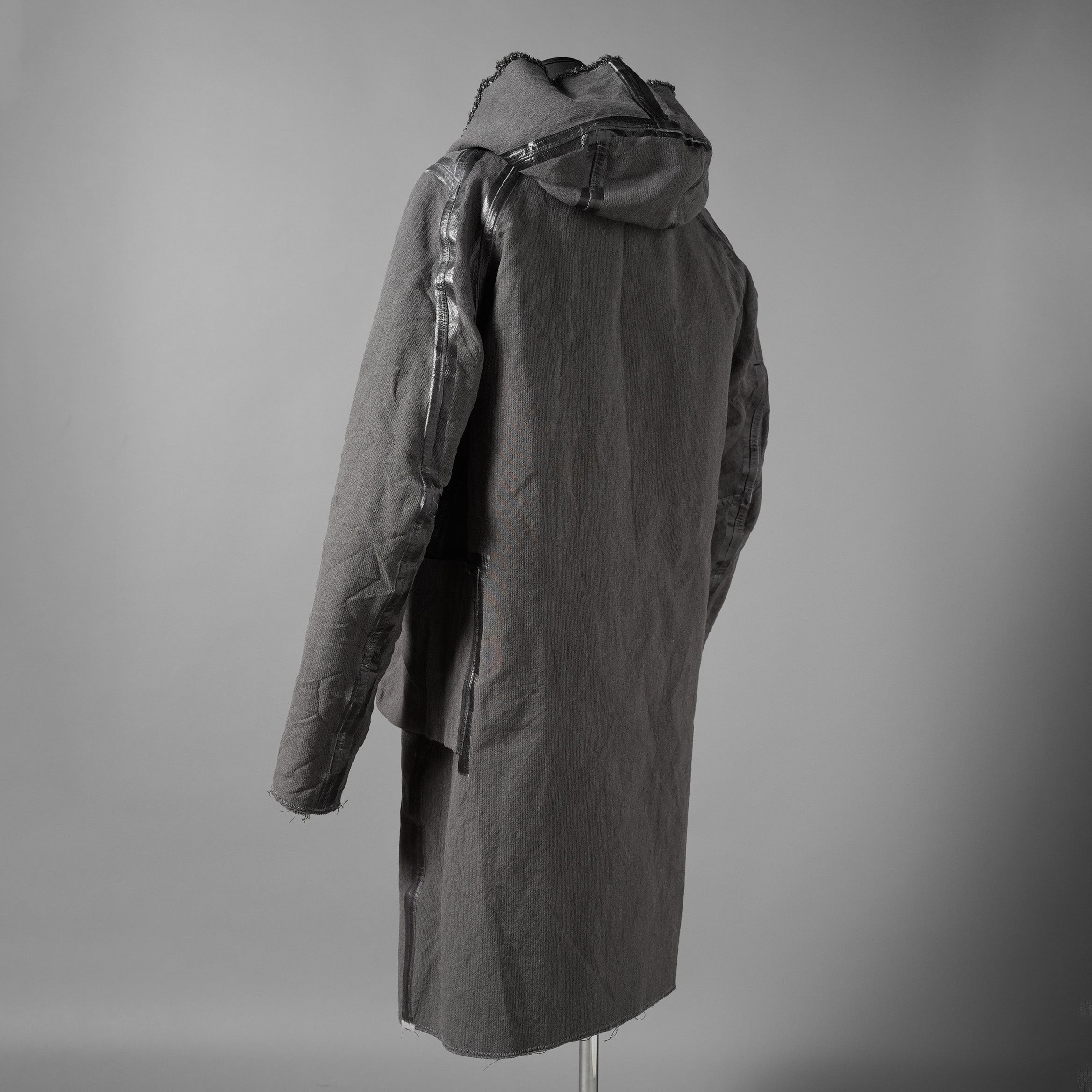 taichi murakami タイチ ムラカミ / 24AW 美品  “COIN” HOODED COAT テープシーム リバーシブルフーデッドコート / 4839 / size 6 (WASHED BLACK)