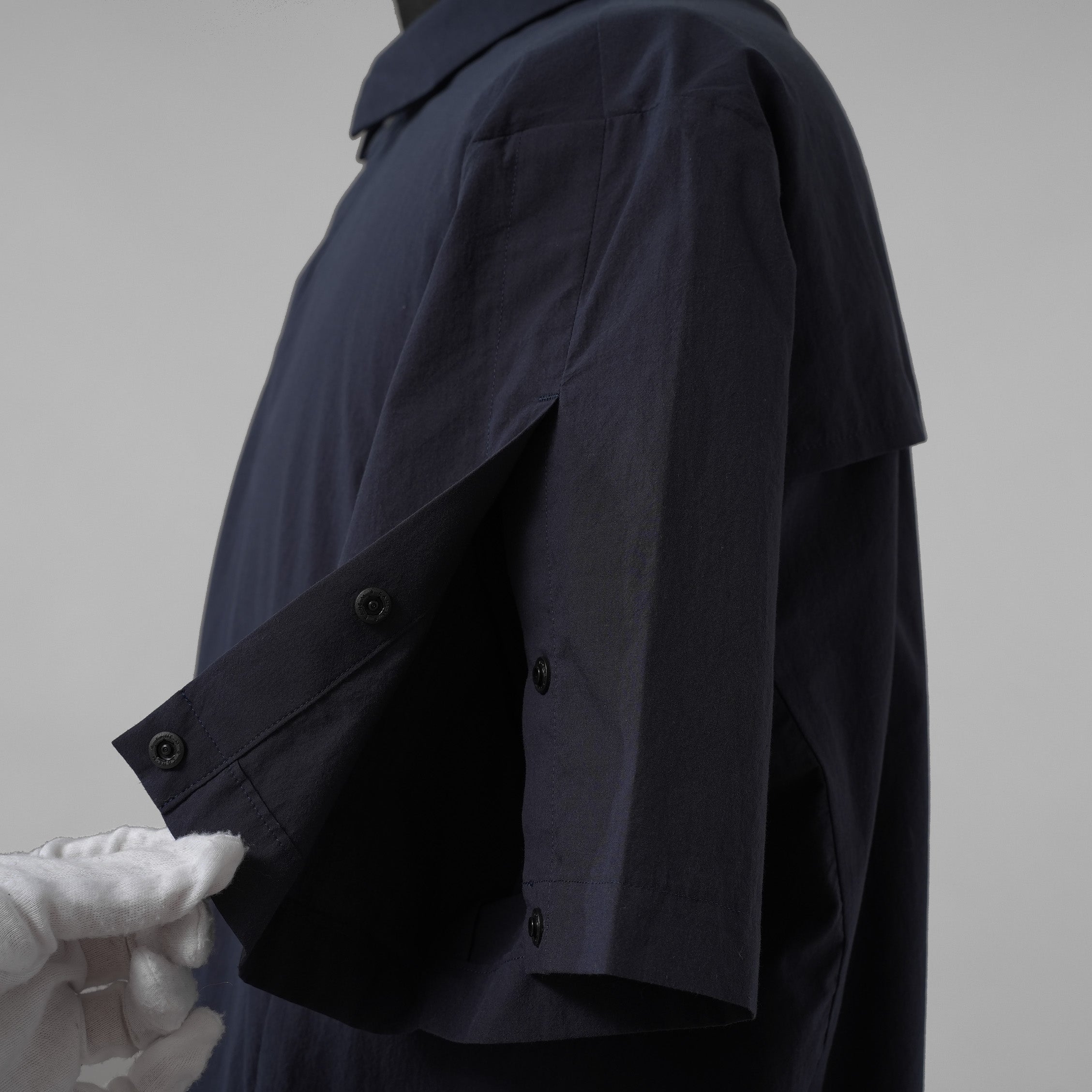 HIP by SOLIDO エイチアイピー バイ ソリード / 美品 22SS 半袖シャツ / MHSL22S0846-G / size 04 (NAVY)
