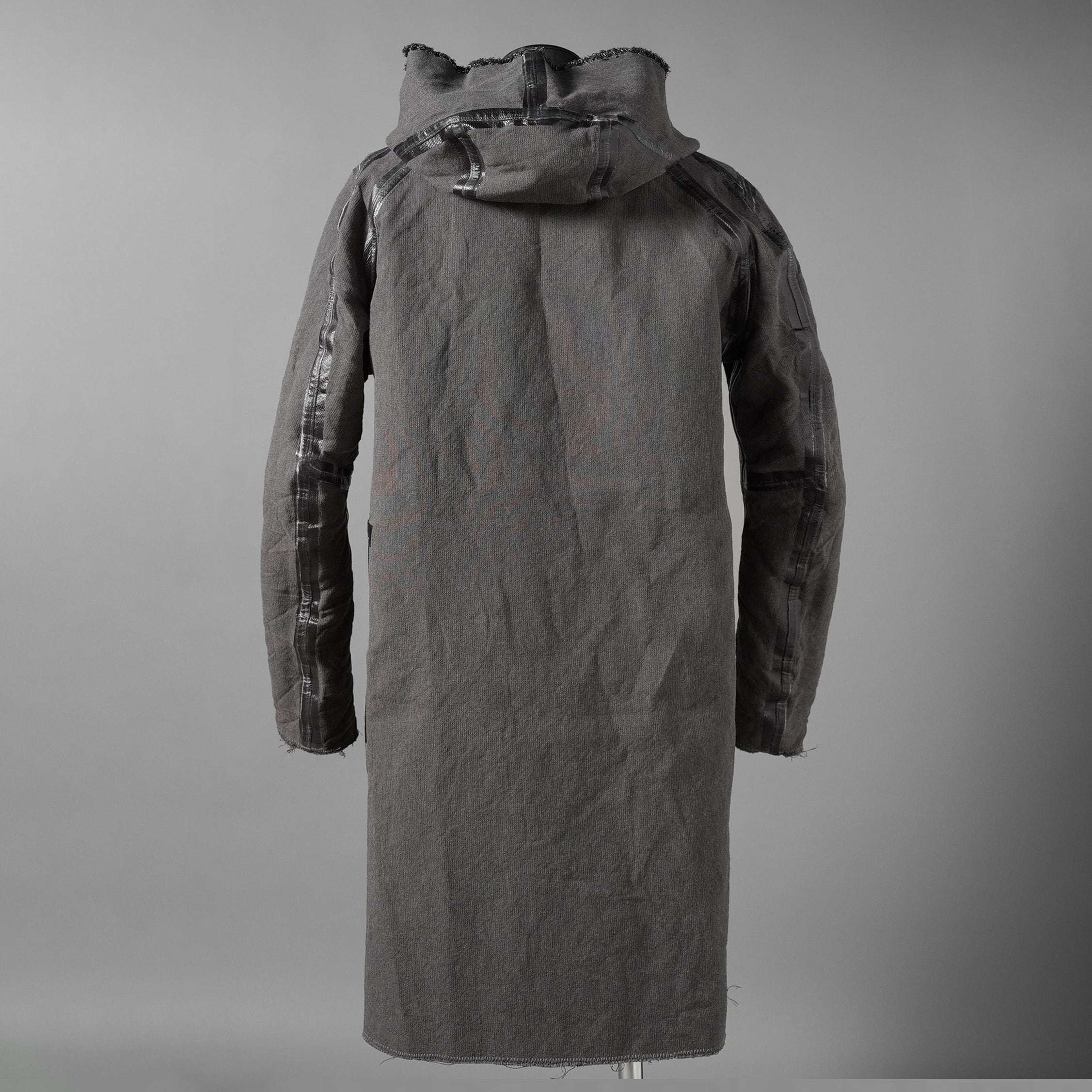 taichi murakami タイチ ムラカミ / 24AW 美品  “COIN” HOODED COAT テープシーム リバーシブルフーデッドコート / 4839 / size 6 (WASHED BLACK)