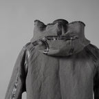 taichi murakami タイチ ムラカミ / 24AW 美品  “COIN” HOODED COAT テープシーム リバーシブルフーデッドコート / 4839 / size 6 (WASHED BLACK)