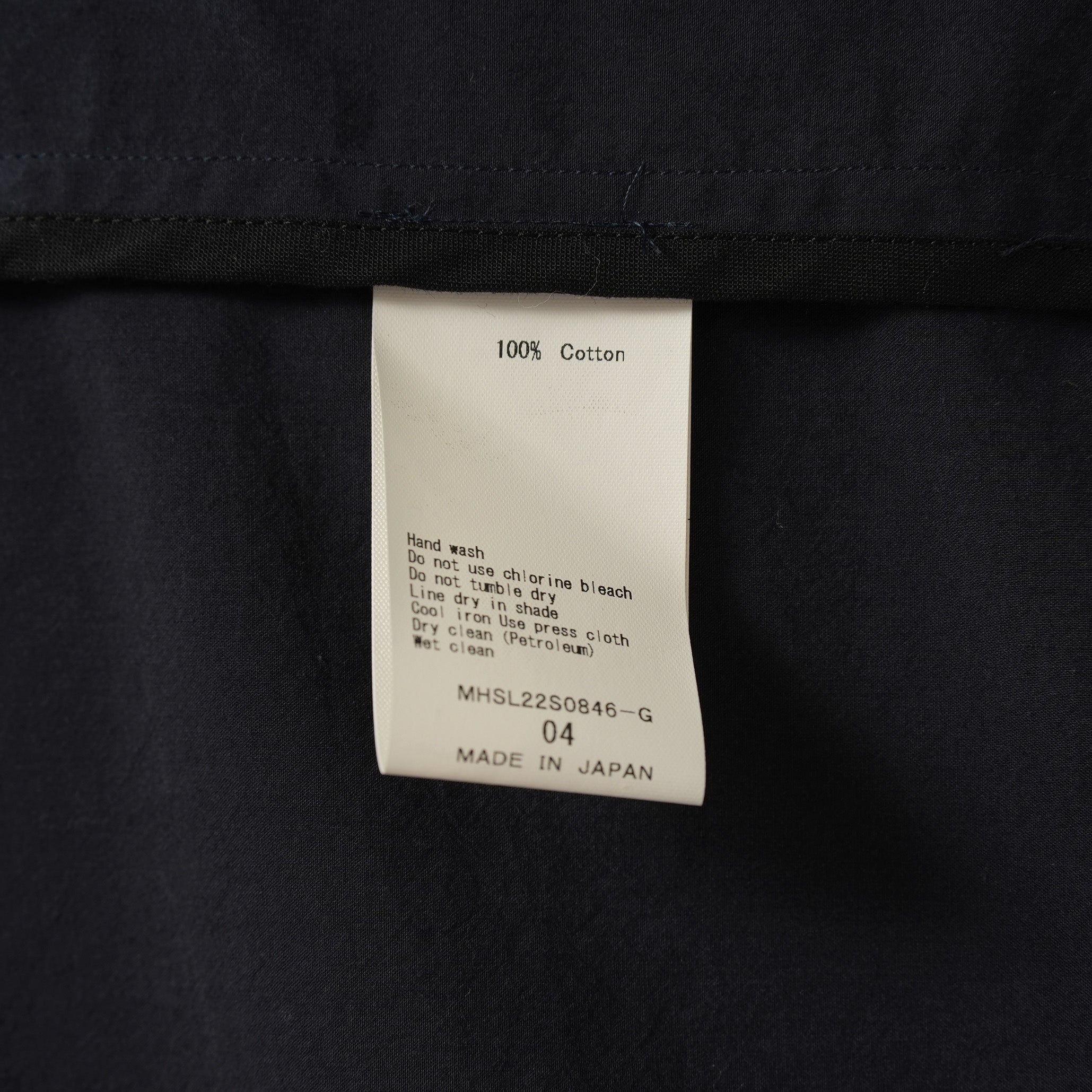 HIP by SOLIDO エイチアイピー バイ ソリード / 美品 22SS 半袖シャツ / MHSL22S0846-G / size 04 (NAVY)
