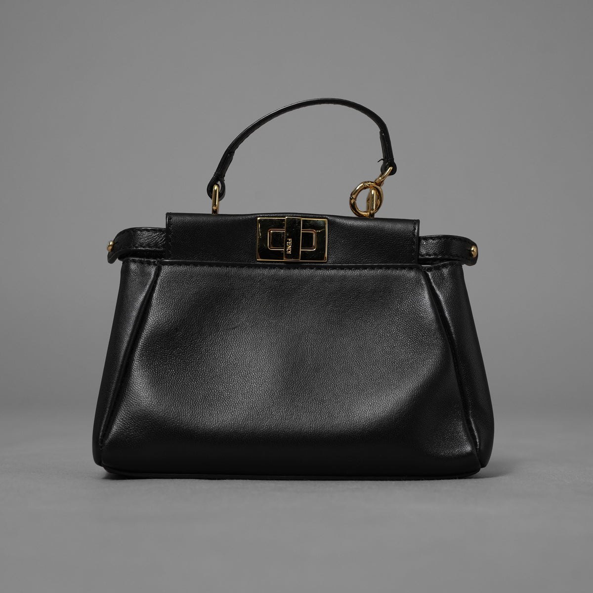 FENDI フェンディ / 美品 15SS マイクロ ピーカブー MICRO PEEKABOO 2WAY バッグ / 01769148 / BLACK レディース 352200-izm