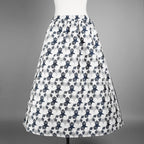 Christian Dior クリスチャンディオール / 22SS サイドロゴ ジャガード スター総柄 ロングスカート / 217J24A2977 / size 36 (WHITE×NAVY) レディース