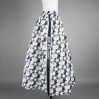 Christian Dior クリスチャンディオール / 22SS サイドロゴ ジャガード スター総柄 ロングスカート / 217J24A2977 / size 36 (WHITE×NAVY) レディース