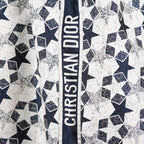 Christian Dior クリスチャンディオール / 22SS サイドロゴ ジャガード スター総柄 ロングスカート / 217J24A2977 / size 36 (WHITE×NAVY) レディース