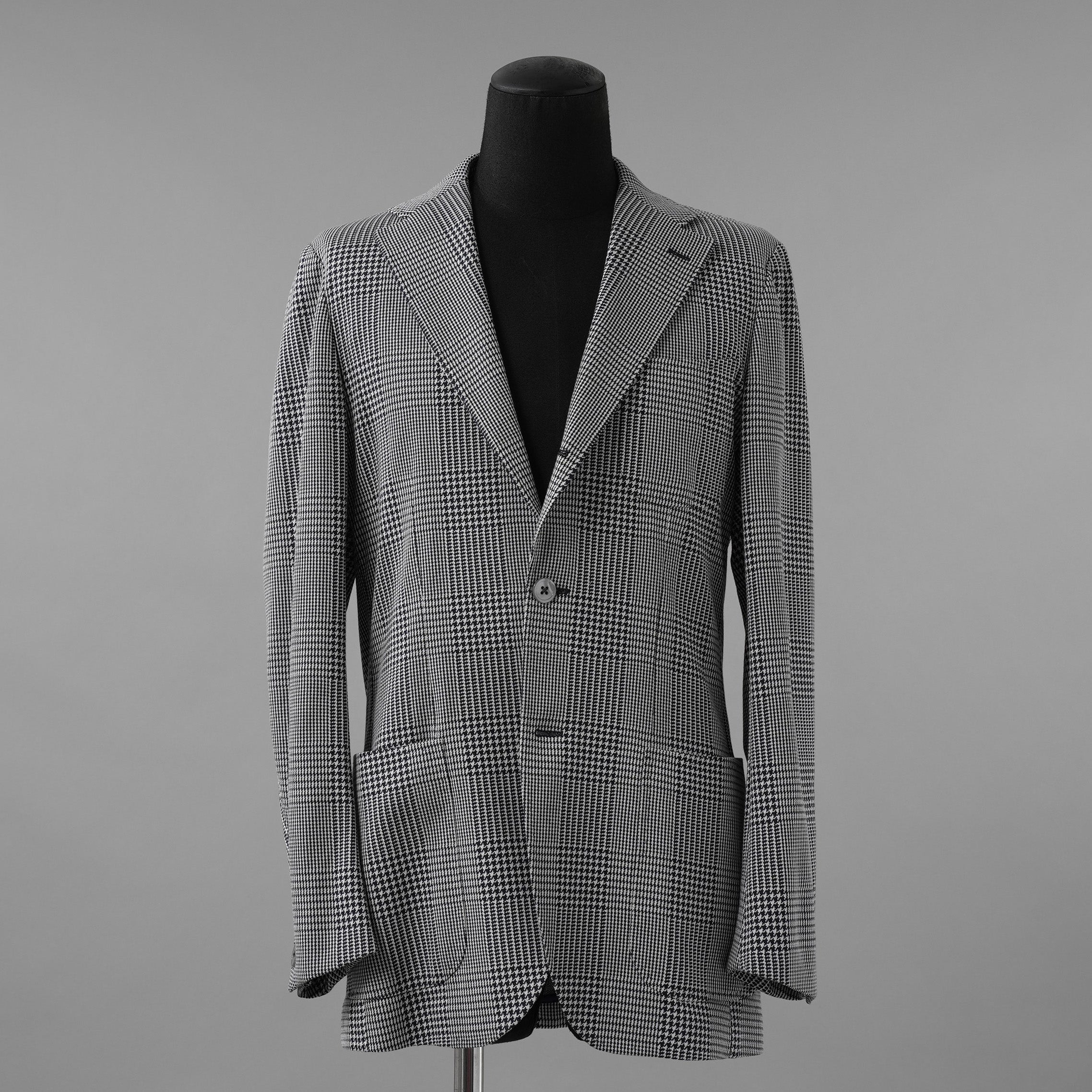 RING JACKET リングヂャケット / 美品 22SS 千鳥柄 テーラード ジャケット / RE052S25X / size 50 (NAVY)
