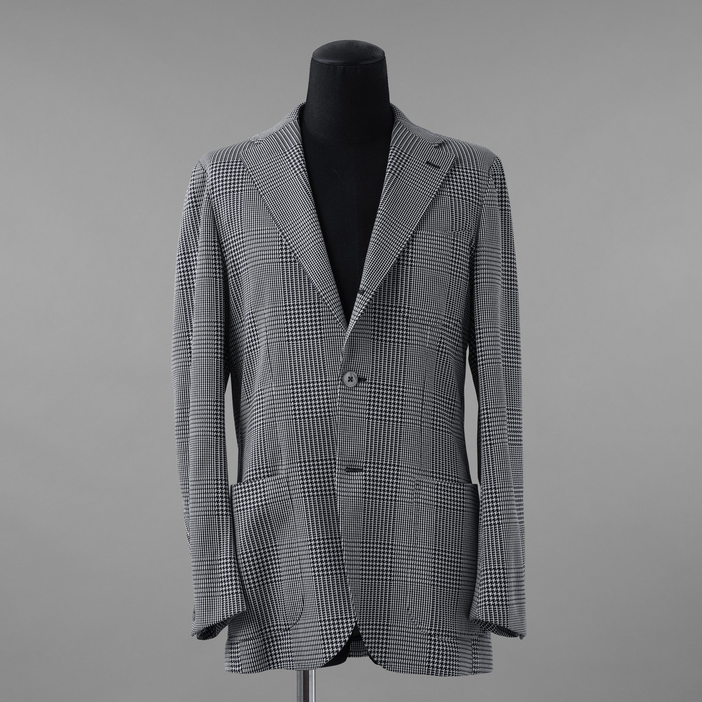RING JACKET リングヂャケット / 美品 22SS 千鳥柄 テーラード ジャケット / RE052S25X / size 50 (NAVY)