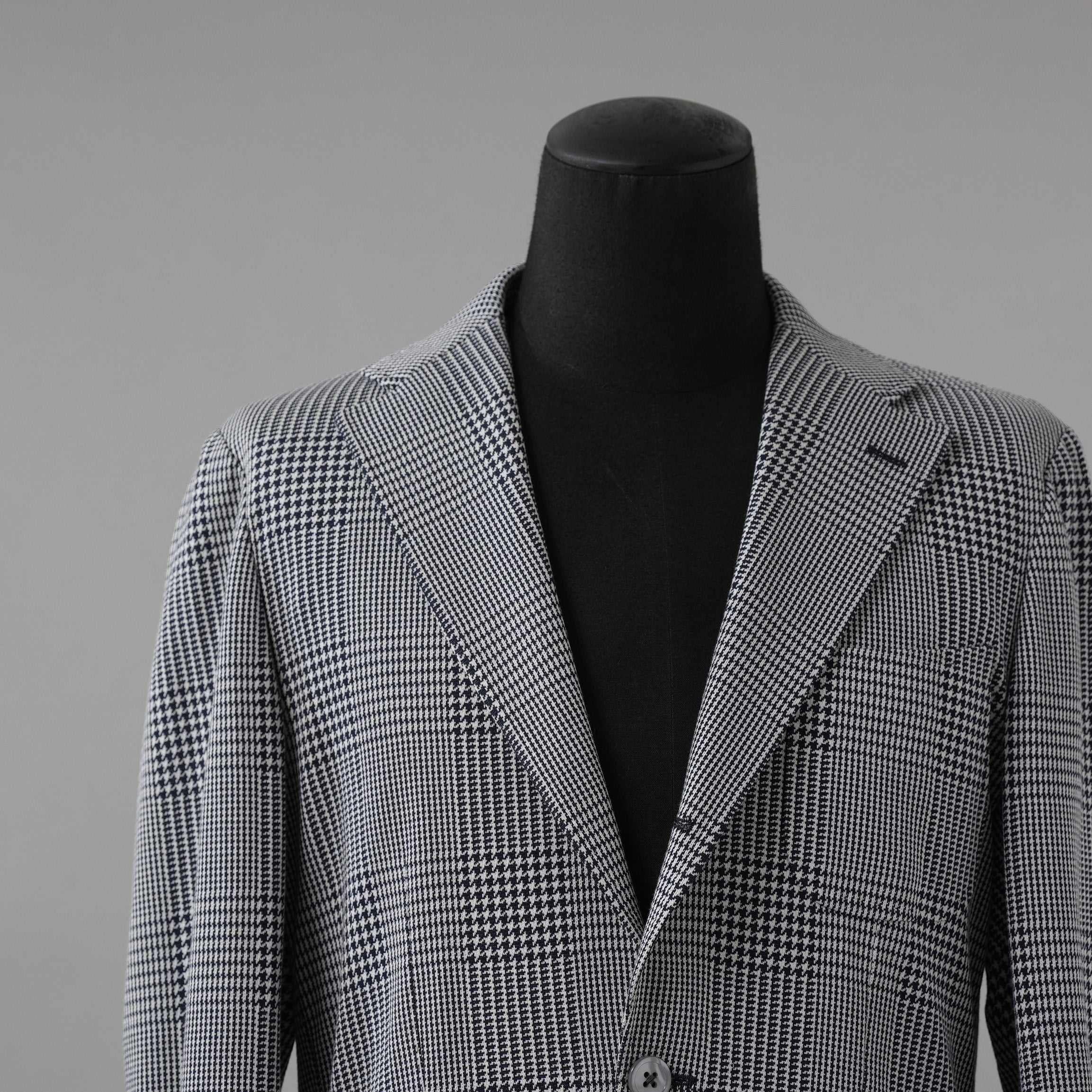 RING JACKET リングヂャケット / 美品 22SS 千鳥柄 テーラード ジャケット / RE052S25X / size 50 (NAVY)