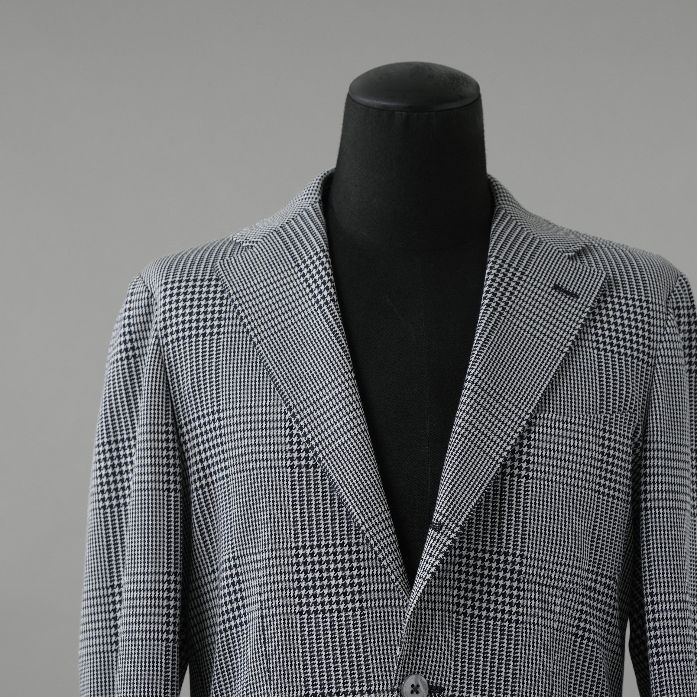 RING JACKET リングヂャケット / 美品 22SS 千鳥柄 テーラード ジャケット / RE052S25X / size 50 (NAVY)