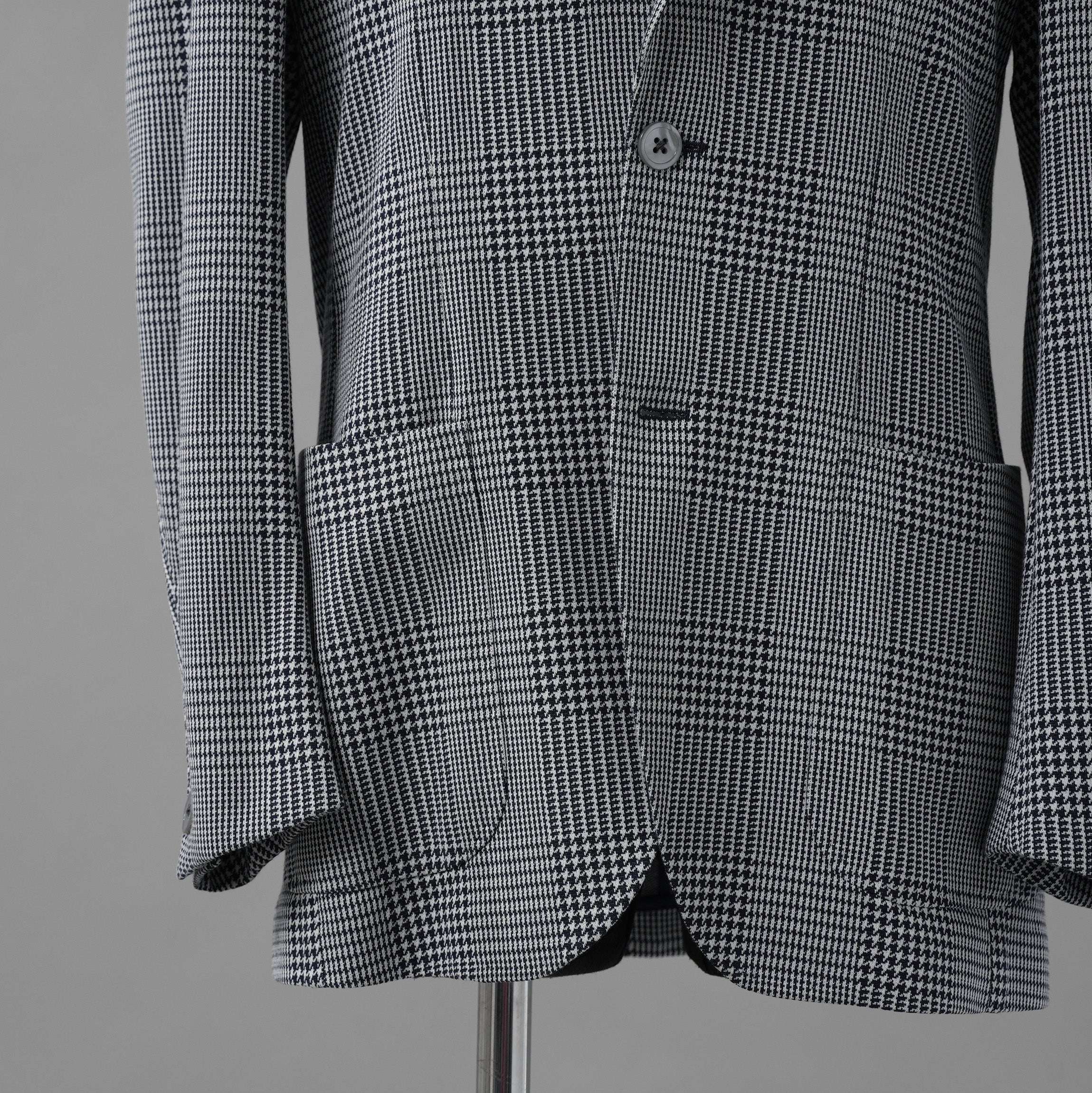 RING JACKET リングヂャケット / 美品 22SS 千鳥柄 テーラード ジャケット / RE052S25X / size 50 (NAVY)