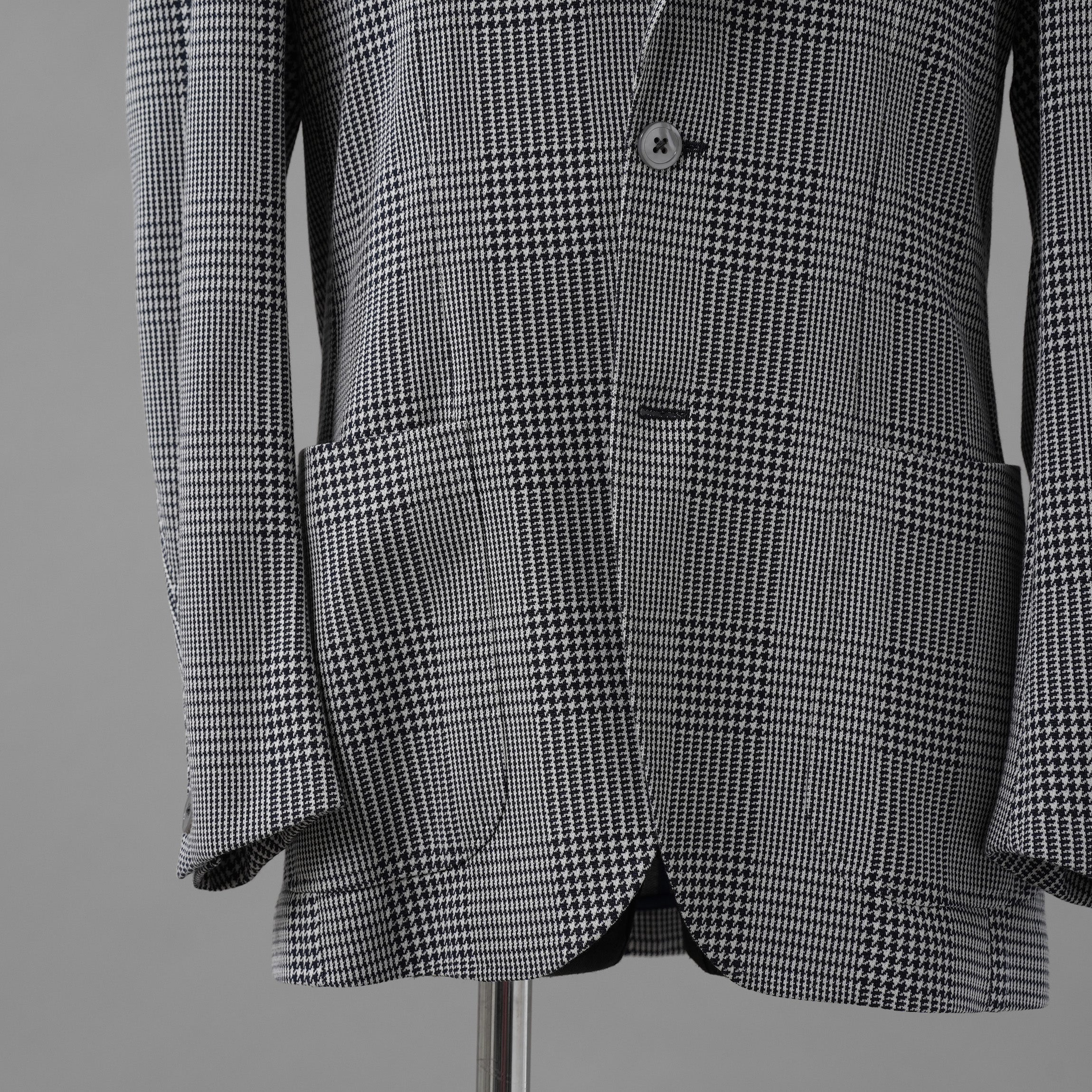 RING JACKET リングヂャケット / 美品 22SS 千鳥柄 テーラード ジャケット / RE052S25X / size 50 (NAVY)