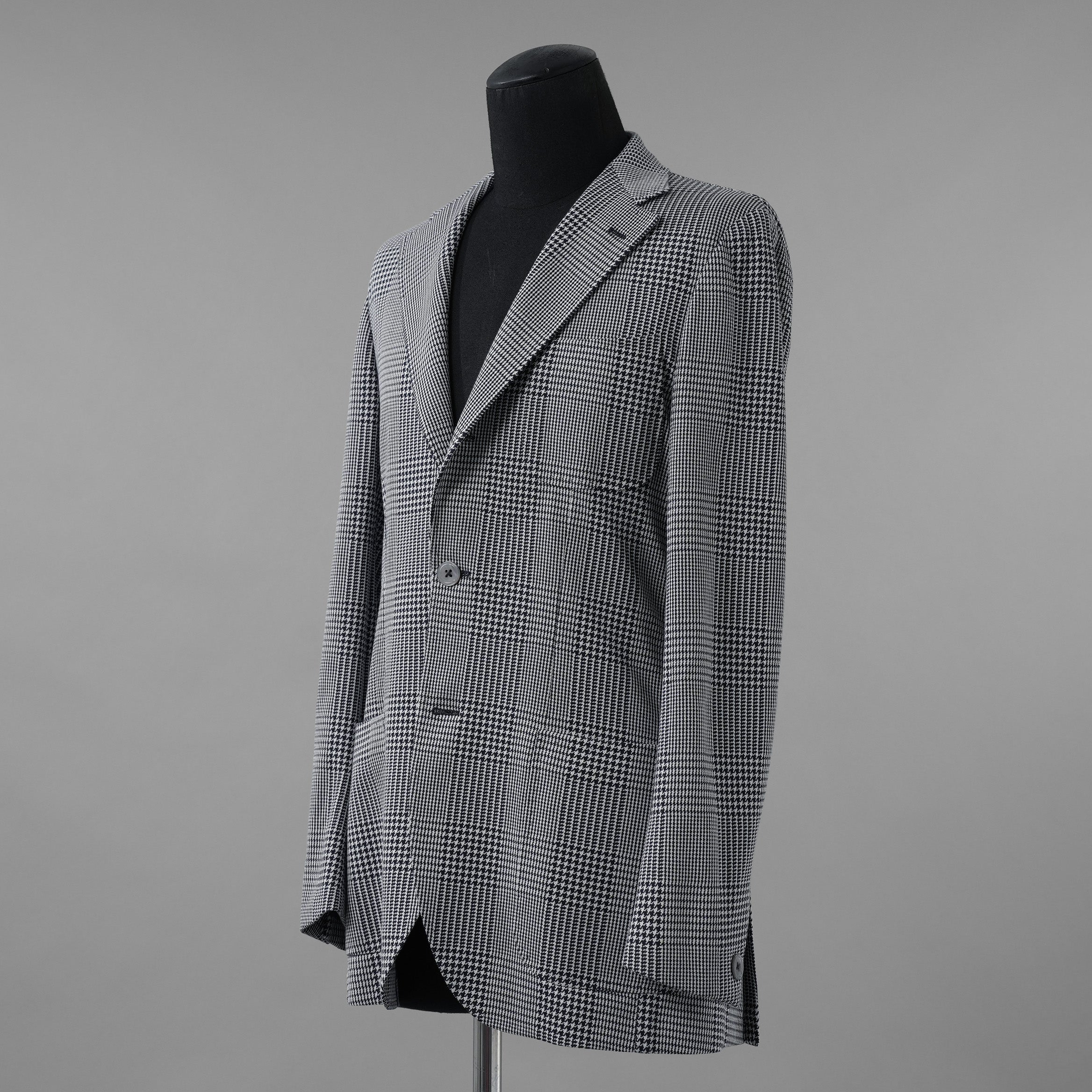 RING JACKET リングヂャケット / 美品 22SS 千鳥柄 テーラード ジャケット / RE052S25X / size 50 (NAVY)