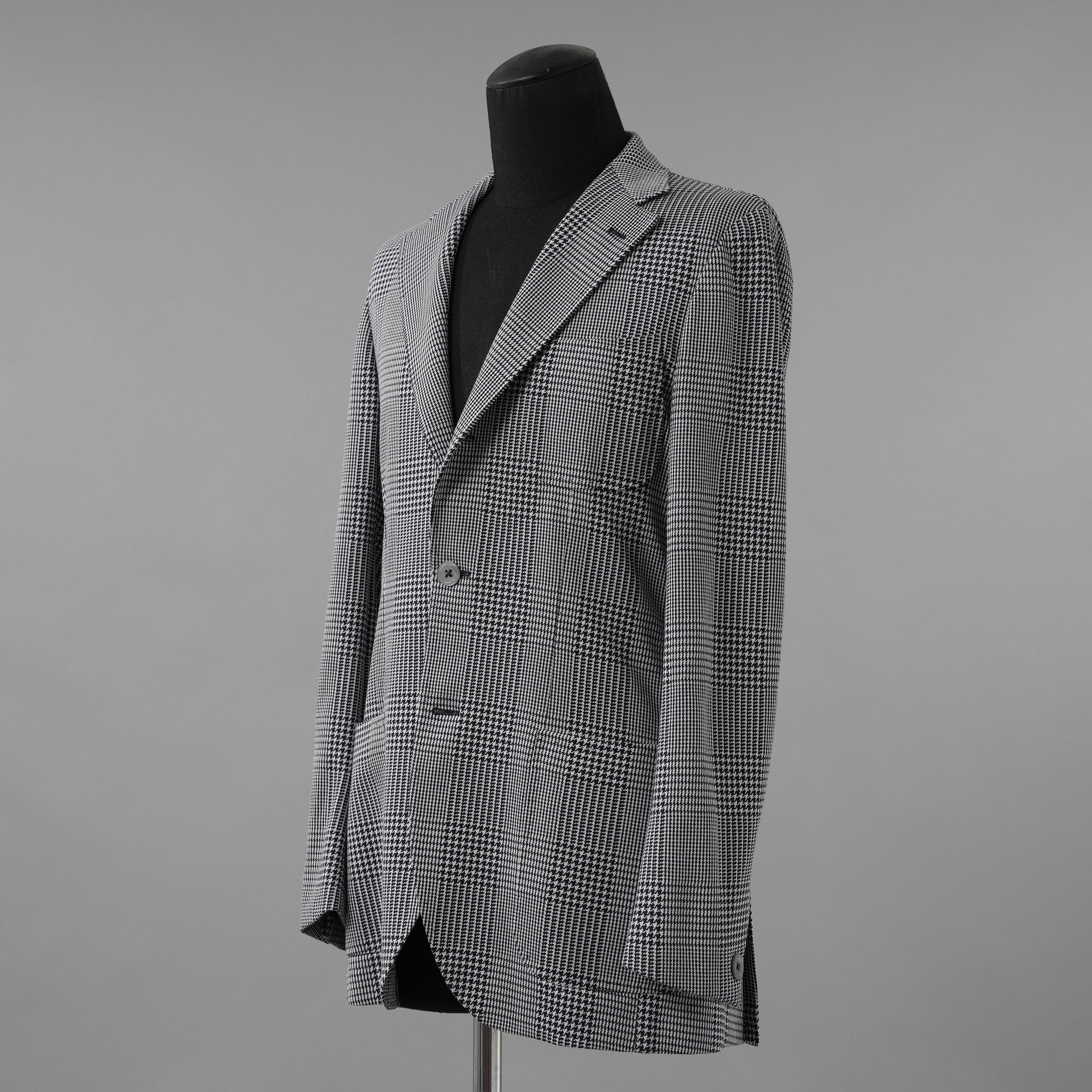 RING JACKET リングヂャケット / 美品 22SS 千鳥柄 テーラード ジャケット / RE052S25X / size 50 (NAVY)