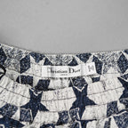 Christian Dior クリスチャンディオール / 22SS サイドロゴ ジャガード スター総柄 ロングスカート / 217J24A2977 / size 36 (WHITE×NAVY) レディース