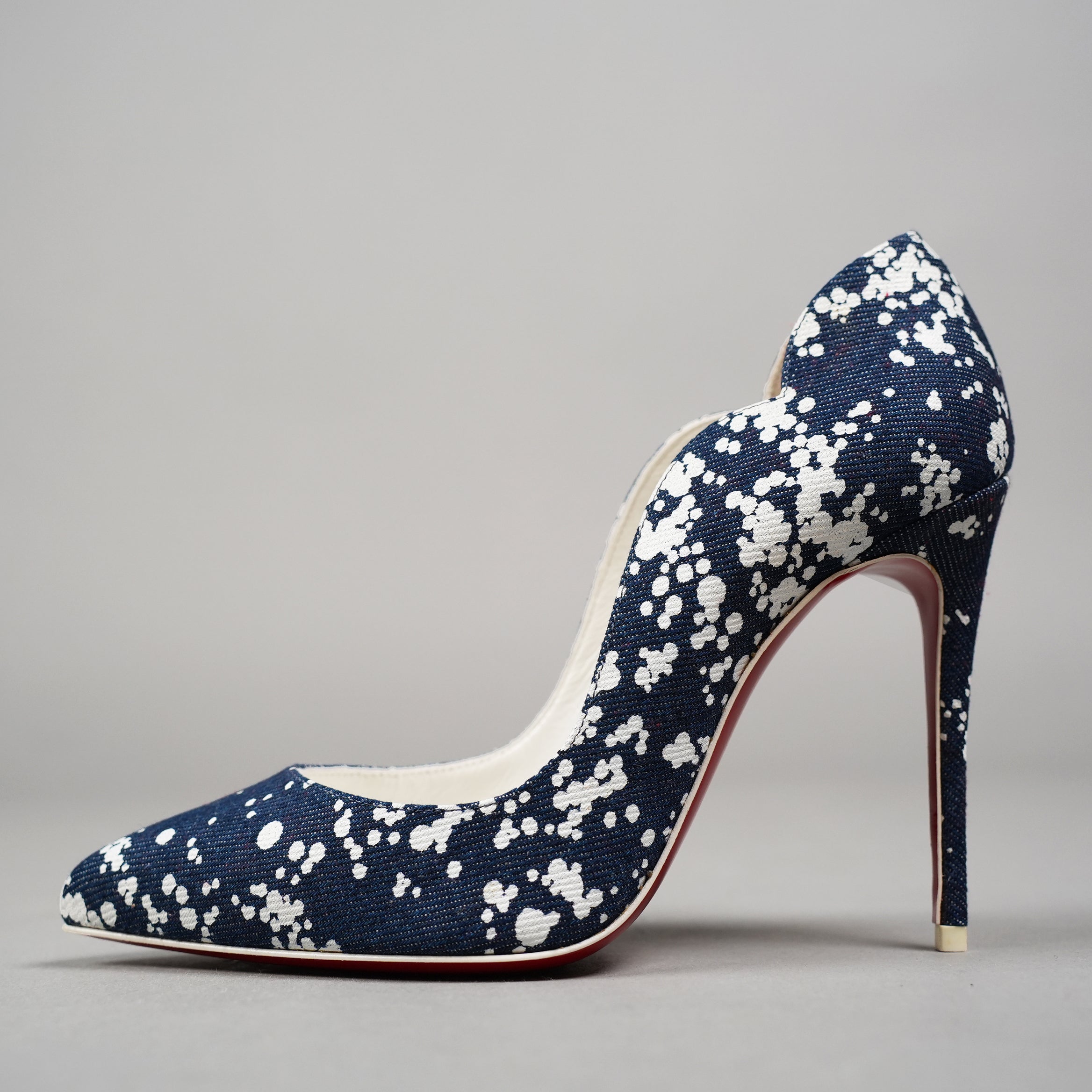 未使用 Christian Louboutinクリスチャン ルブタン / So Kate 120 Tole Splash トワルスプラッシュ / size 35.5 (23cm) INDIGO レディース シューズ