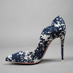 未使用 Christian Louboutinクリスチャン ルブタン / So Kate 120 Tole Splash トワルスプラッシュ / size 35.5 (23cm) INDIGO レディース シューズ