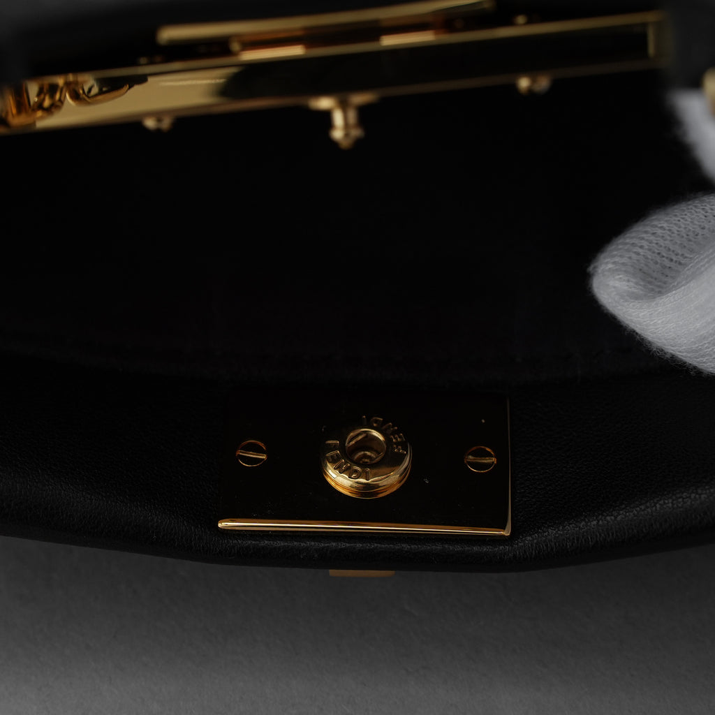 FENDI フェンディ / 美品 15SS マイクロ ピーカブー MICRO PEEKABOO 2WAY バッグ / 01769148 / BLACK レディース 352200-izm
