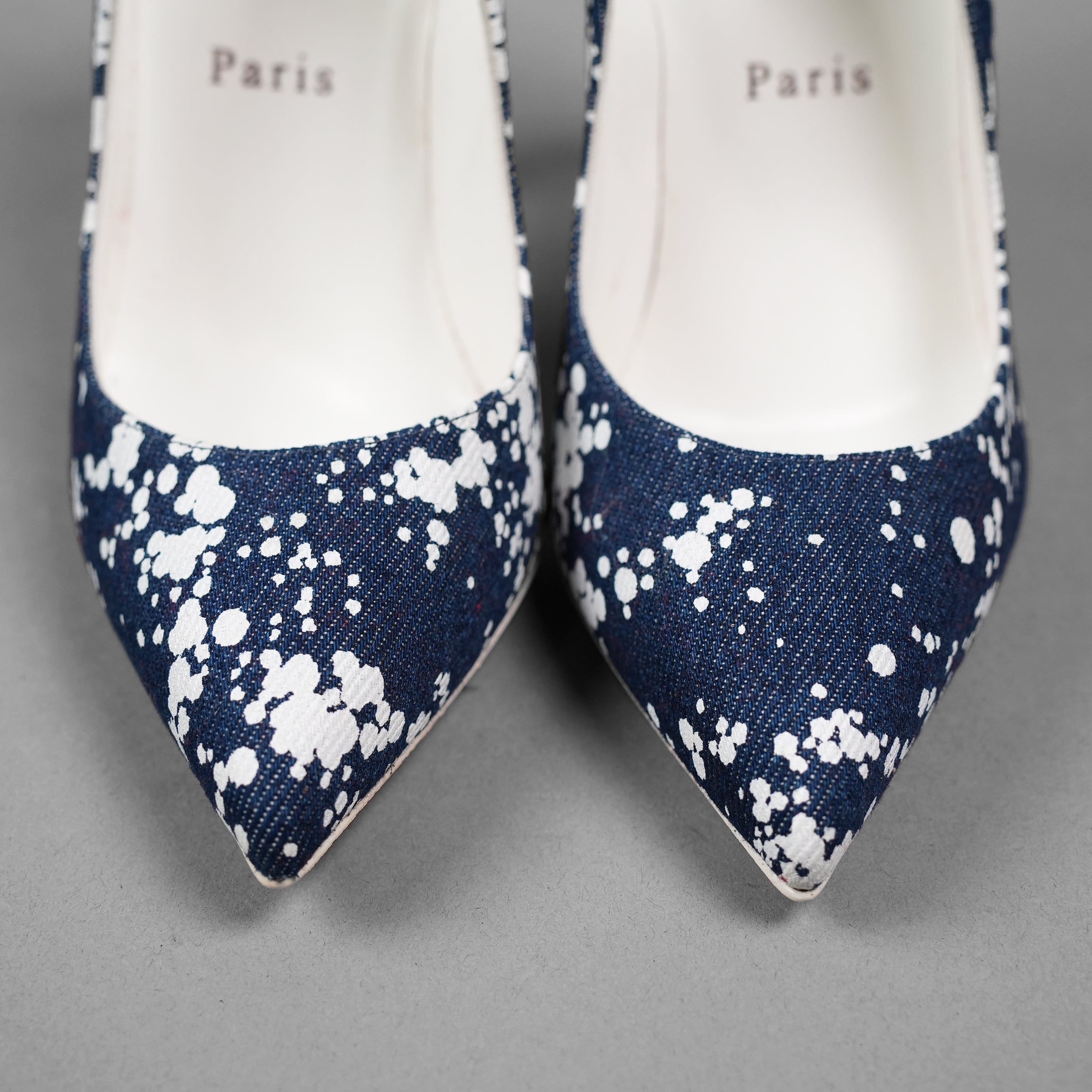 未使用 Christian Louboutinクリスチャン ルブタン / So Kate 120 Tole Splash トワルスプラッシュ / size 35.5 (23cm) INDIGO レディース シューズ