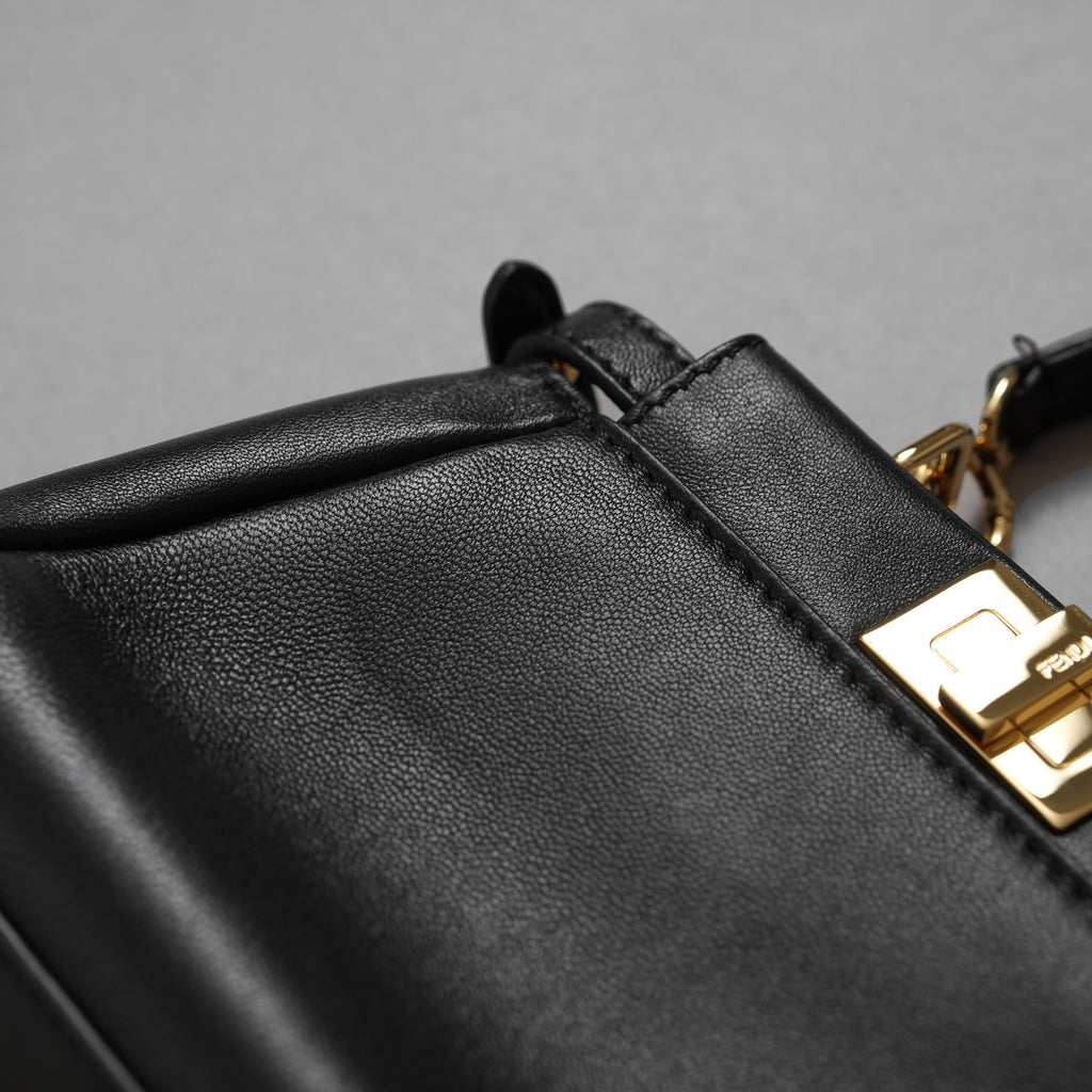 FENDI フェンディ / 美品 15SS マイクロ ピーカブー MICRO PEEKABOO 2WAY バッグ / 01769148 / BLACK レディース 352200-izm