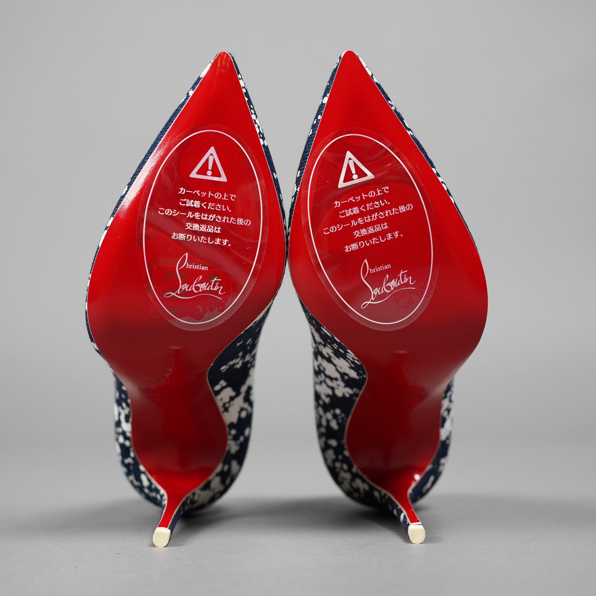 未使用 Christian Louboutinクリスチャン ルブタン / So Kate 120 Tole Splash トワルスプラッシュ / size 35.5 (23cm) INDIGO レディース シューズ