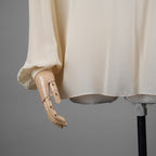 CELINE セリーヌ / 21SS 美品 Folk Tunic in Silk Georgette シルクジョーゼット チュニック / 長袖シャツ / 2B321856C / size 36 (ECRU) レディース