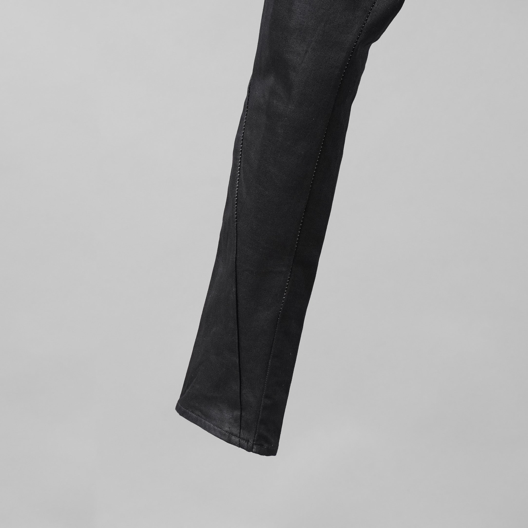 incarnation インカネーション / 美品 20SS DENIM LONG DARTS PANTS オーバーロック デニム パンツ / size S (BLACK)