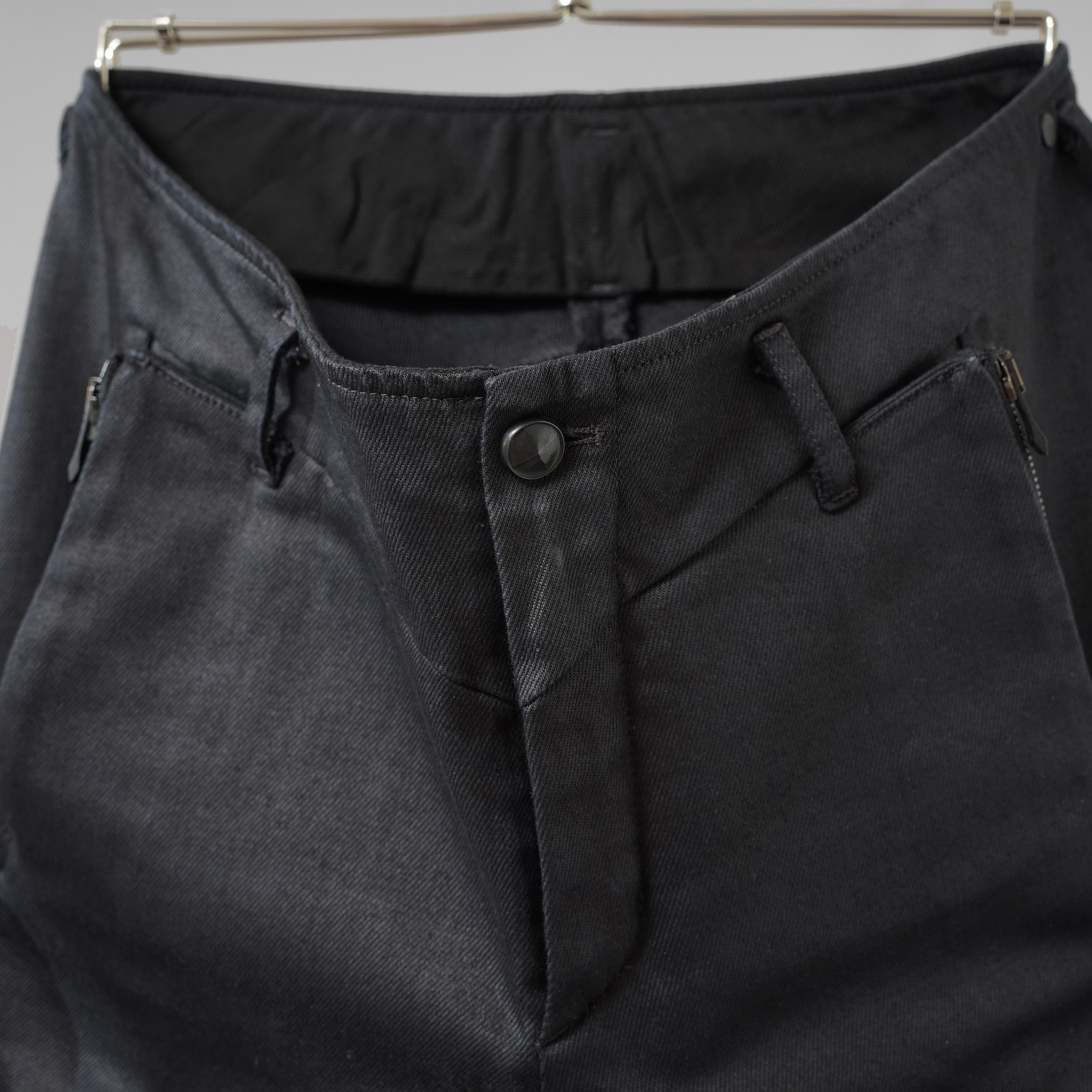 incarnation インカネーション / 美品 20SS DENIM LONG DARTS PANTS オーバーロック デニム パンツ / size S (BLACK)
