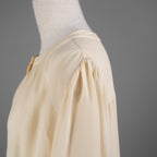 CELINE セリーヌ / 21SS 美品 Folk Tunic in Silk Georgette シルクジョーゼット チュニック / 長袖シャツ / 2B321856C / size 36 (ECRU) レディース