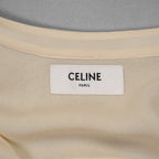 CELINE セリーヌ / 21SS 美品 Folk Tunic in Silk Georgette シルクジョーゼット チュニック / 長袖シャツ / 2B321856C / size 36 (ECRU) レディース