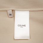 CELINE セリーヌ / 21SS 美品 Folk Tunic in Silk Georgette シルクジョーゼット チュニック / 長袖シャツ / 2B321856C / size 36 (ECRU) レディース