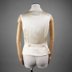 FENDI フェンディ / 21SS ダブルブレストリネンベスト / FT5968-AF79 / size 38 (CREAM) レディース