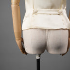 FENDI フェンディ / 21SS ダブルブレストリネンベスト / FT5968-AF79 / size 38 (CREAM) レディース