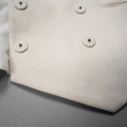 FENDI フェンディ / 21SS ダブルブレストリネンベスト / FT5968-AF79 / size 38 (CREAM) レディース